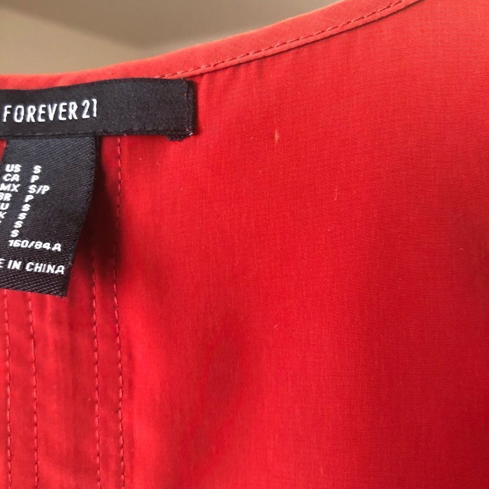 Forever21 Small orange Tank top - Picture 8 of 9